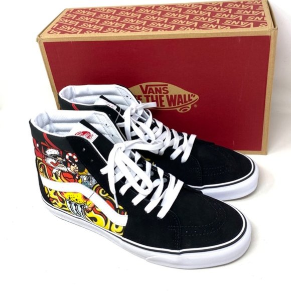 VANS Sk8-Hi Shoes High Top Black Suede Women's Size Casual Sneakers VN0A4BVTBLK - Picture 6 of 10